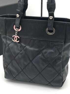 Chanel Paris Biarritz PM Tote Black